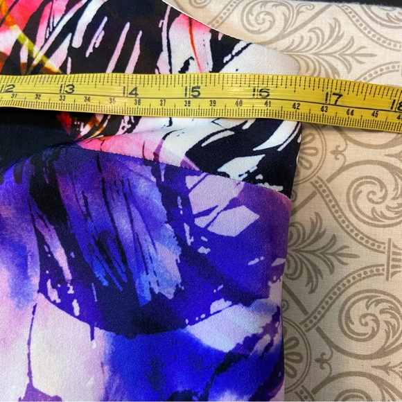 Askari Abstract Sleeveless Mini Dress XSmall xs tank sundress - Picture 10 of 11